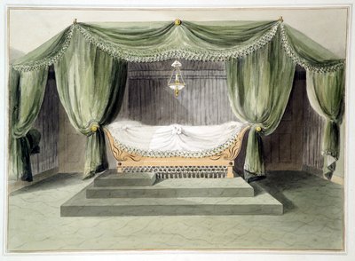 Design for a tented room by English School